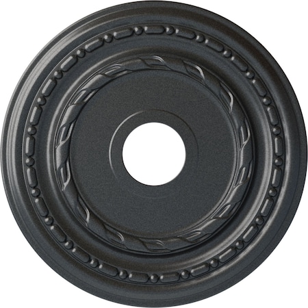 Ekena Millwork Dublin Ceiling Medallion (Fits Canopies up to 5 1/8"), 17 7/8"OD x 3 5/8"ID x 1 1/4"P, Pewter CM17DUPES